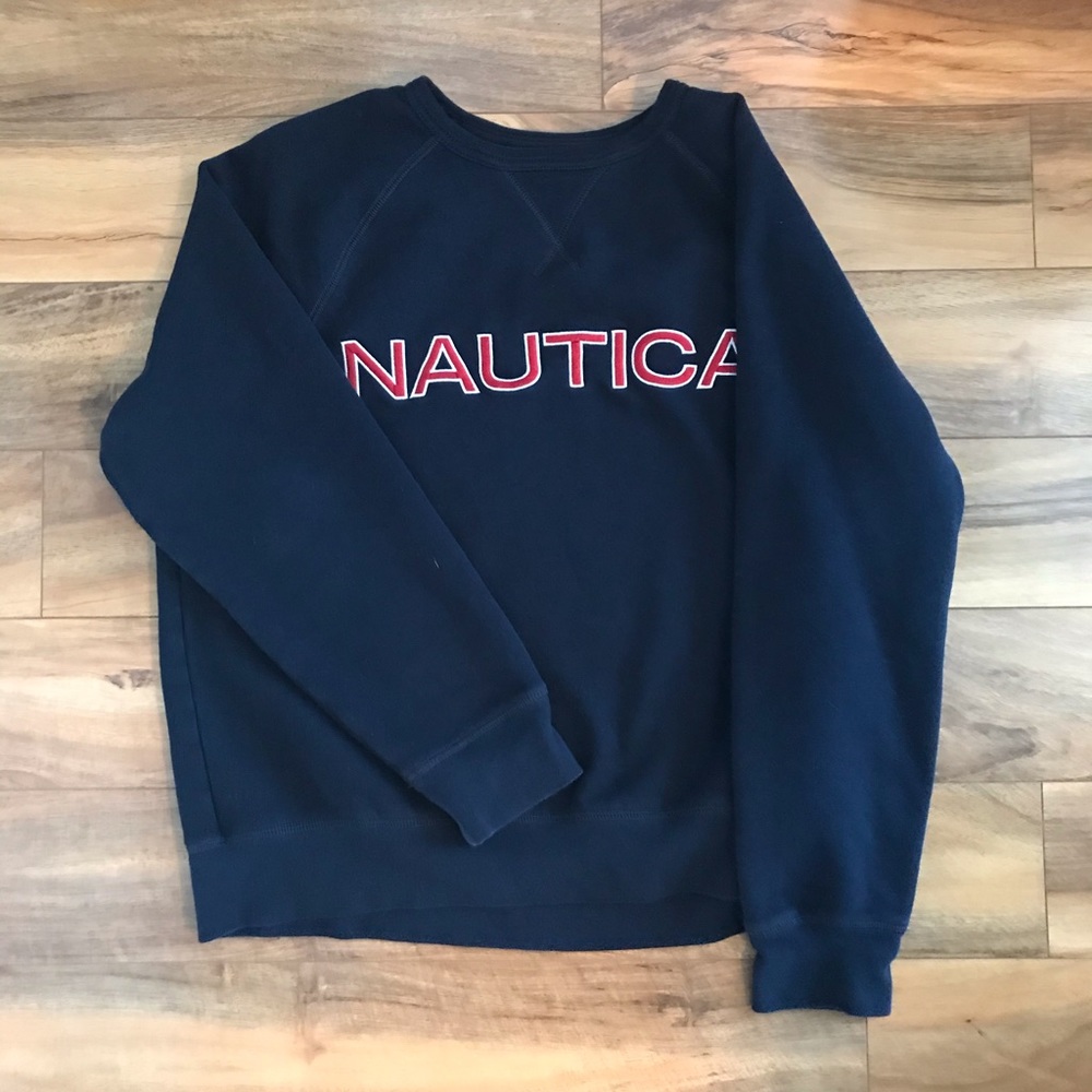 Nautica Blue Crew Neck Sweater